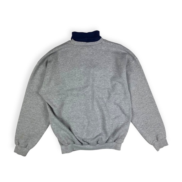 University of Michigan Vintage Gray Sweatshirt Turtleneck - Picture 5 of 9